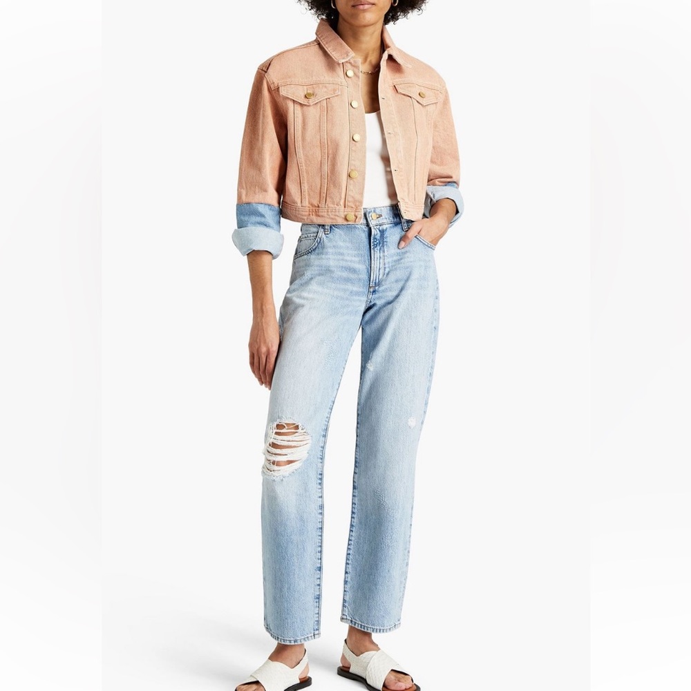 Triarchy distressed high rise jeans